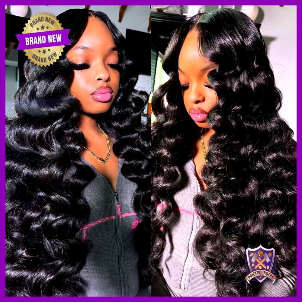 Loose Wave Human Hair Extensions with HD Lace Closure Unprocessed Virgin